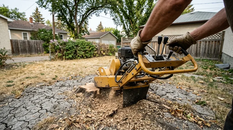 Stump Grinding in Regina