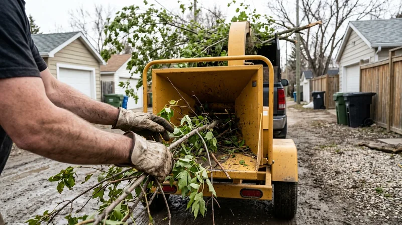 Wood Chipping in Regina